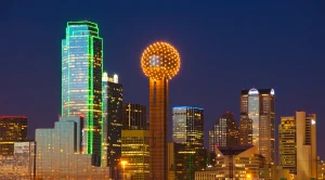 Skyline views at the reunion tower. (Generated with AI)